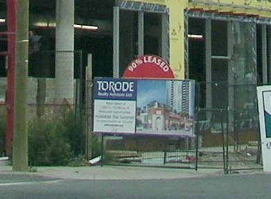 Crezone commercial for lease real estate sign