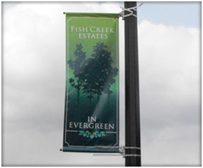 Calgary Streetlight Mounted Banner