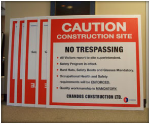 Calgary Coroplast signs